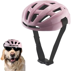UOSIA Dog Helmet Pet Hat for Cats Dog Motorcycle/Bike Helmet Outdoor Riding,M,Pink