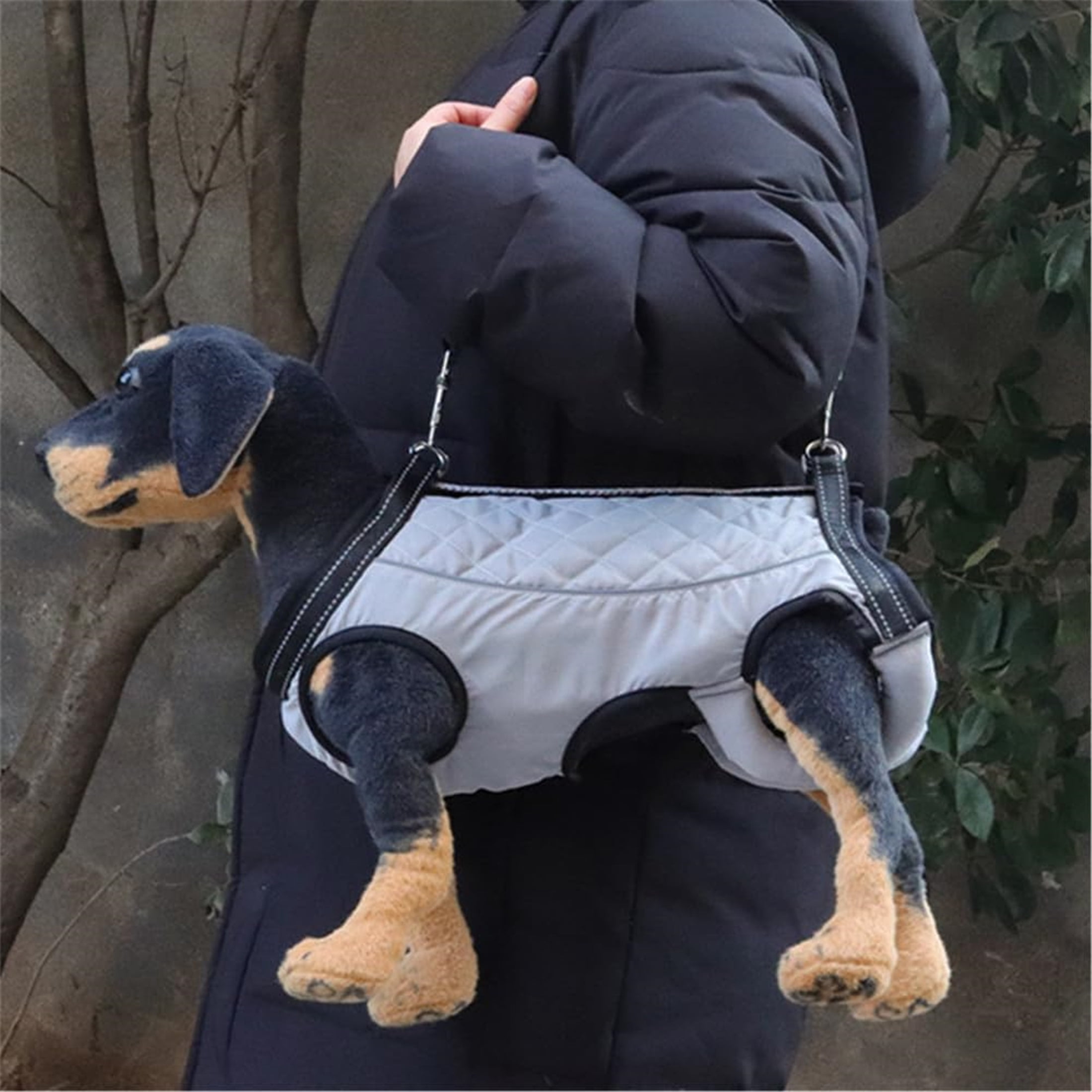 UOSIA Dog Lift Harness,Dog Lift Sling,Full Body Dog Lifter Vest Harness Can be Pulled