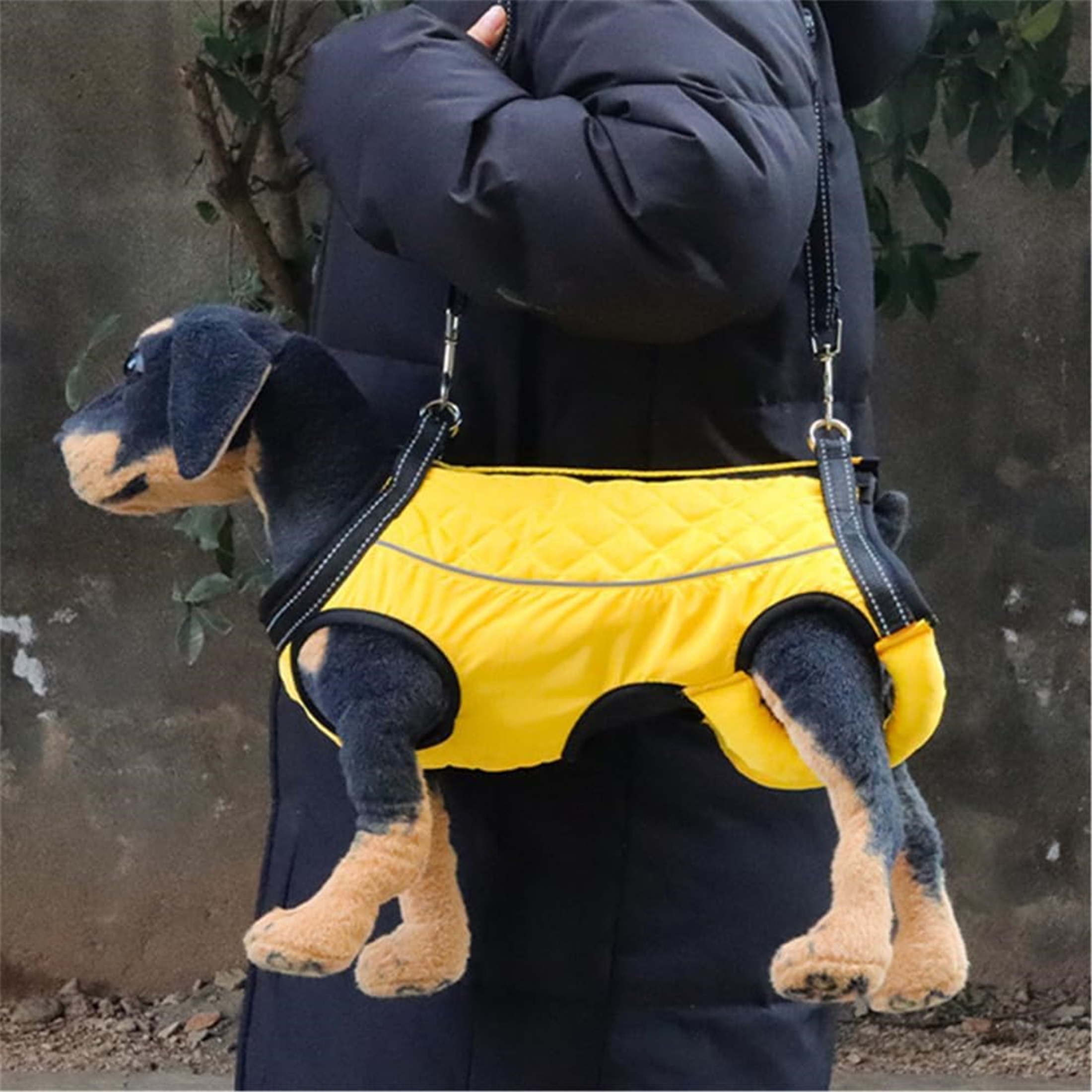 UOSIA Dog Lift Harness,Dog Lift Sling,Full Body Dog Lifter Vest Harness Can be Pulled