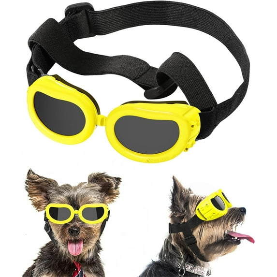 UOSIA Dog Sunglasses Small Breed Dogs Goggles UV Protection,Goggles for Small Dogs