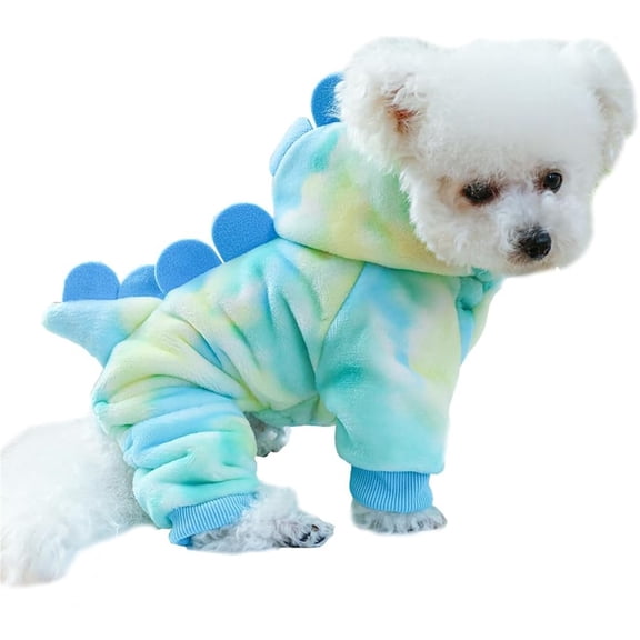 UOSIA Dog Tiger Halloween Costume Warms Hooded Coat Pet Winter Clothes