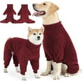 thumbnail image 1 of UOSIA Dog Winter Coat Soft Pullover Pajamas, Warm Dog Cold Weather Coats Fleece Coat, 1 of 7