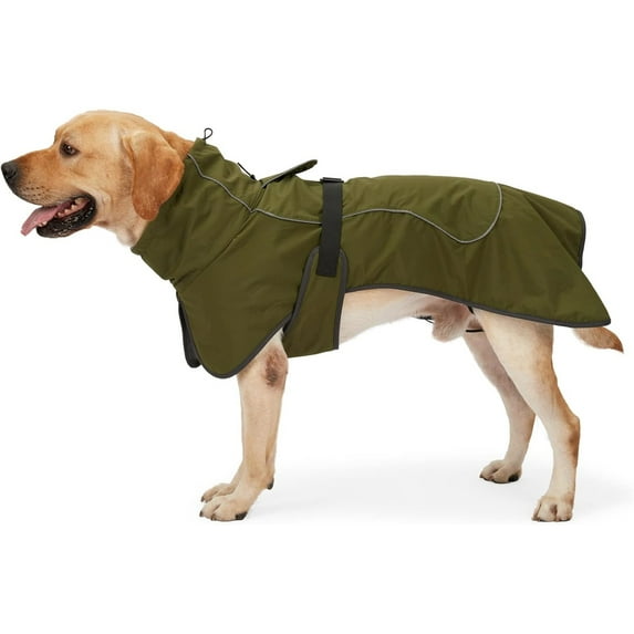 UOSIA Dog Winter Jacket Raincoat Waterproof Windproof Reflective Coat with Warm Insulation