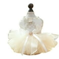 thumbnail image 1 of UOSIA Fancy Dog Tulle Dress Cute Dog Costume Small Dog Birthday Party Wedding,M,White, 1 of 6