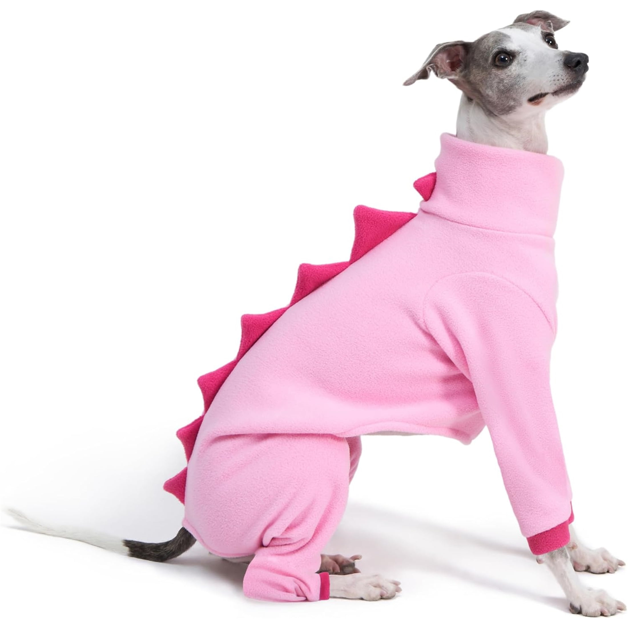 UOSIA Italian Greyhound Whippet Dog Fleece Dinosaur Onesie - Main Image