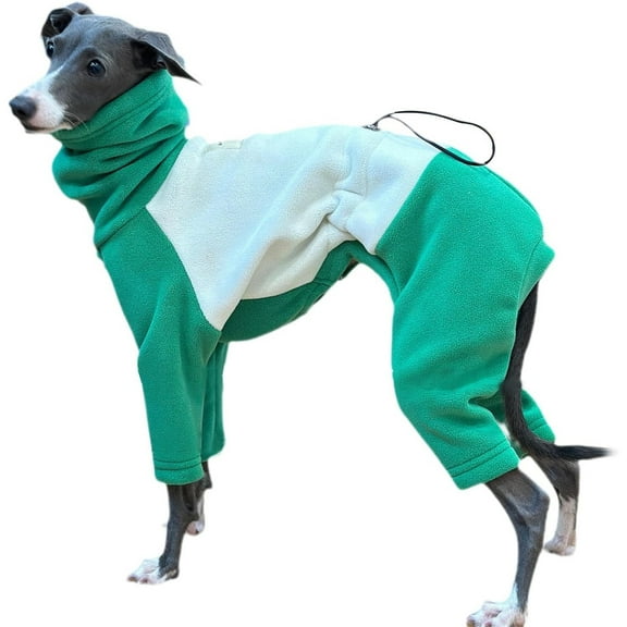 UOSIA Italian Greyhound Winter Coat Sweater Warm Fleece Dog Jumpsuit Whippet Clothes