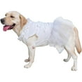 thumbnail image 1 of UOSIA Luxury Dog Tulle Princess Dress for Large Dogs Multi-Layer Lace Wedding Tutu Skirt with Bowknot for Female Dogs,5XL,White, 1 of 6