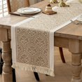 thumbnail image 1 of UOSIA Nordic Style Dining Tablecloth, Waterproof Floral Coffee Table Runner for Kitchen Table Decoration,Brown,13.8*63in, 1 of 6