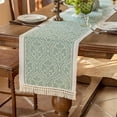 thumbnail image 1 of UOSIA Nordic Style Dining Tablecloth, Waterproof Floral Coffee Table Runner for Kitchen Table Decoration,Green,13.8*82.7in, 1 of 6