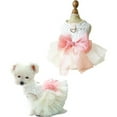 thumbnail image 1 of UOSIA Party Dresses for Dogs and Kittens, Birthday Wedding Costumes,XS,White, 1 of 6