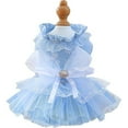 thumbnail image 1 of UOSIA Pet Denim Dress with Cute Bow-Knot Comfy Vest Skirt Lace Trim Tutu Clothes, 1 of 6