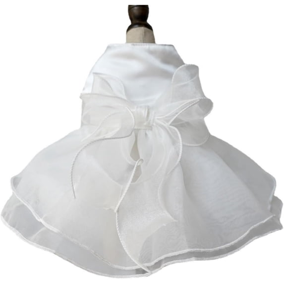 UOSIA Pet Dog Dress Girl Green Puppy Chihuahua Yorkie Tutu Skirt,S,White