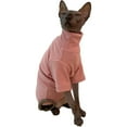 thumbnail image 1 of UOSIA Sphynx Cats Solid Warm Fleece Shirt Cat Turtleneck Thermal Hairless Cat Clothes, 1 of 5