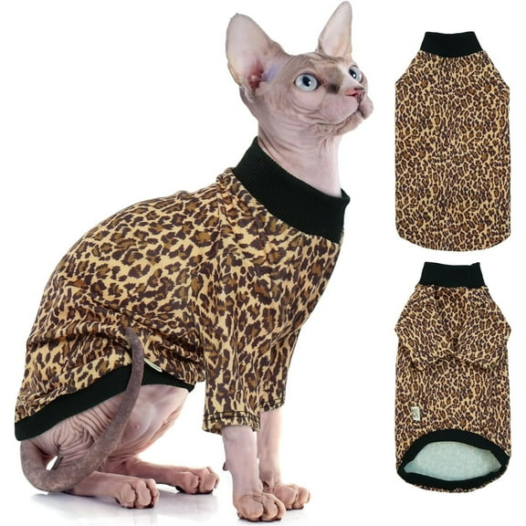 UOSIA Sphynx Hairless Cats Shirt Puppy Clothes Soft Cotton T-Shirts Cat Vest Pet Clothes