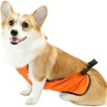 thumbnail image 1 of UOSIA Waterproof Dog Belly Cover Short Legged Female/Male Dog Chest Protector Warm Dog Vest,M,orange-Female, 1 of 6