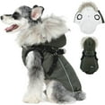 thumbnail image 1 of UOSIA Winter Coat with Waterproof Fabric and Hood, Dog Jacket with Reflective Strap, 1 of 6