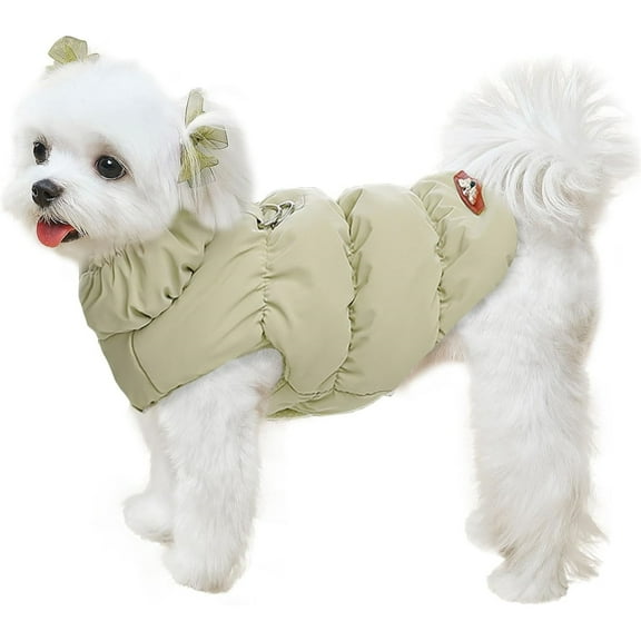 UOSIA Winter Warm Dog Jacket for Small Medium Dogs Cat Cold Weather Coats
