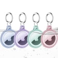 thumbnail image 1 of UOUNE 4 Pack Airtag Keychains Waterproof Air Tag Holder Dustproof Apple Air Tag Case for Dog Cat Bags Kids Luggage 4 Colors, 1 of 7