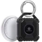 UOWNMI Key Finder Works with Apple Find My iOS Only, 1PCS Luggage Tracker with 1PCS Waterproof Tracker Holder, Air Tracker for Suitcases, Wallets, Backpack, Handbag