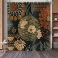 thumbnail image 1 of UOWRPOZ Boho Floral Polyester Shower Curtain, 72" x 72" Waterproof, 1 of 6