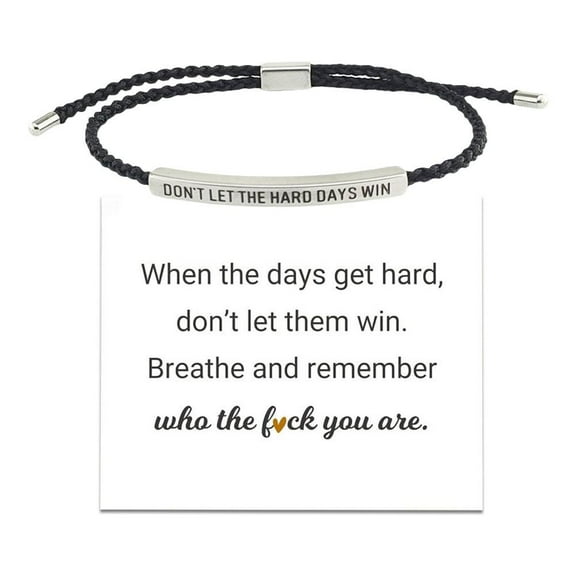 UOYOT DON'T LET THE HARD DAYS WIN Motivational Tube Bracelets