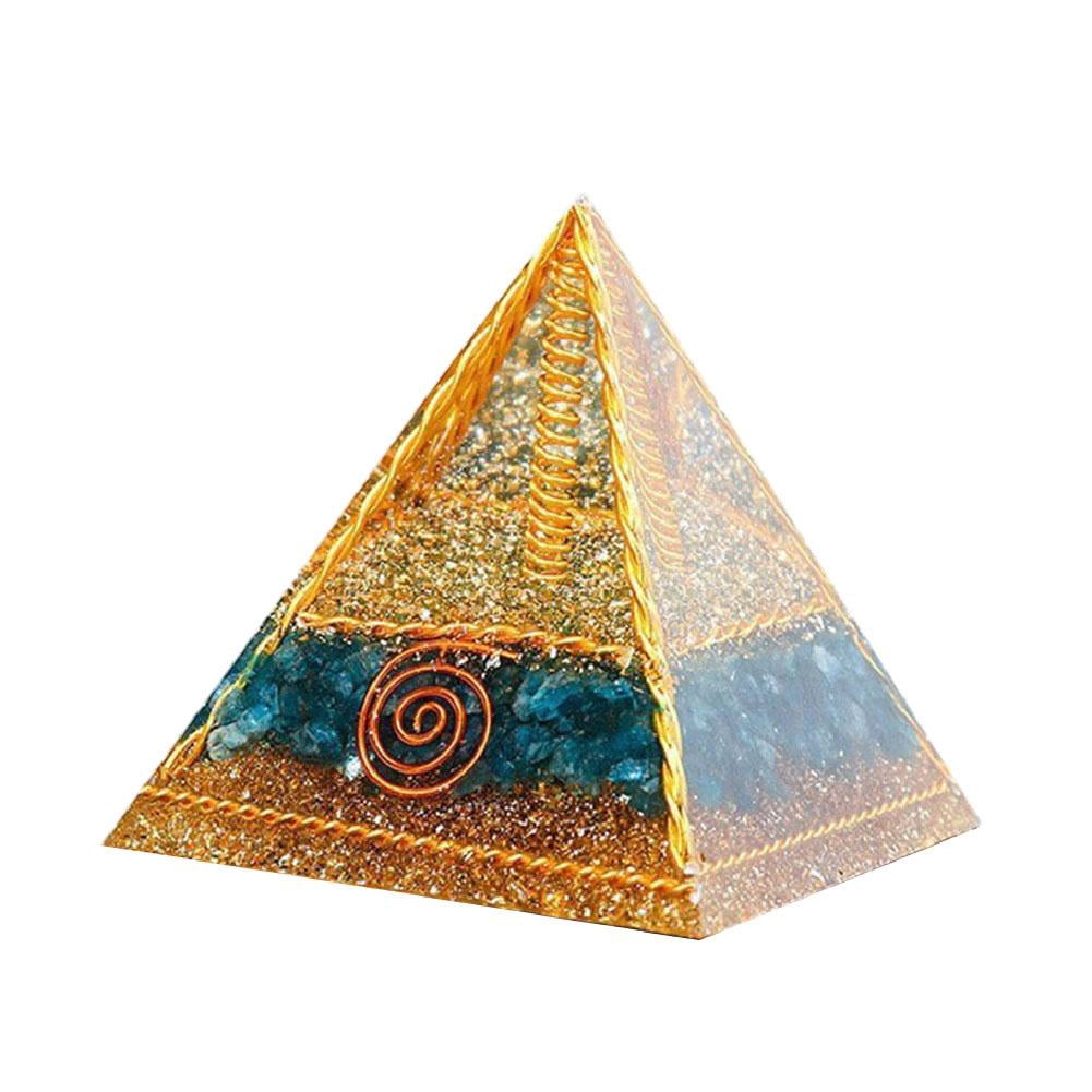UOYOT Resin Pyramid, Small Healing Crystal Pyramid Porstive Energy ...