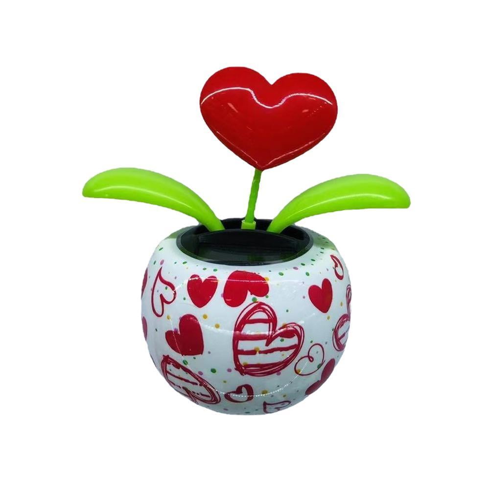 Solar Powered Dancing Flower Desk Toys, Set of 6, Warm Fuzzy