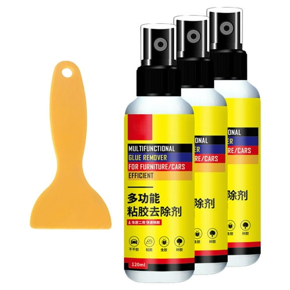 UOYOTT 1/3pcs Car Glue Remover 120ml + 1pcs Shovel Automotive Residual Adhesive Remove∠ T7K6
