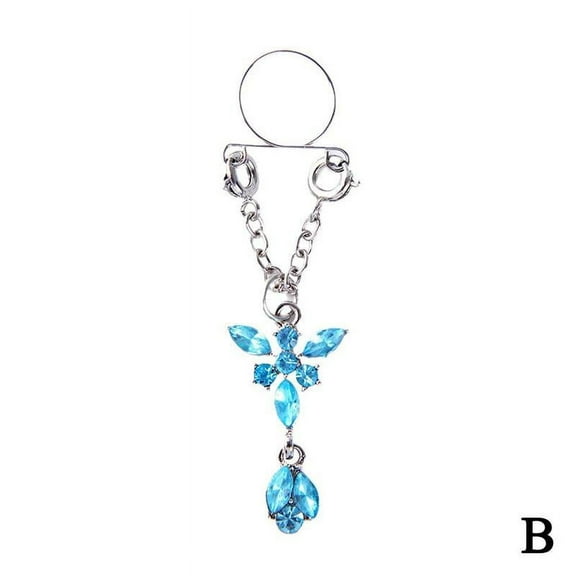 UOYOTT 1Pc Sexy Non Pierced Clip On Fake Nipple Body Sale Jewelry