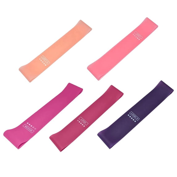 UOYOTT 5-Piece TPE Resistance Bands Set with Gradient Colors for Full Body Workouts Portable and Adjustable Strength Training