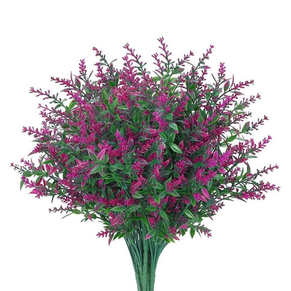 Clearance! Plastic Artificial Flowers Fake Outdoor Garden Plants Decor FAST Home 9CN1 O1G0