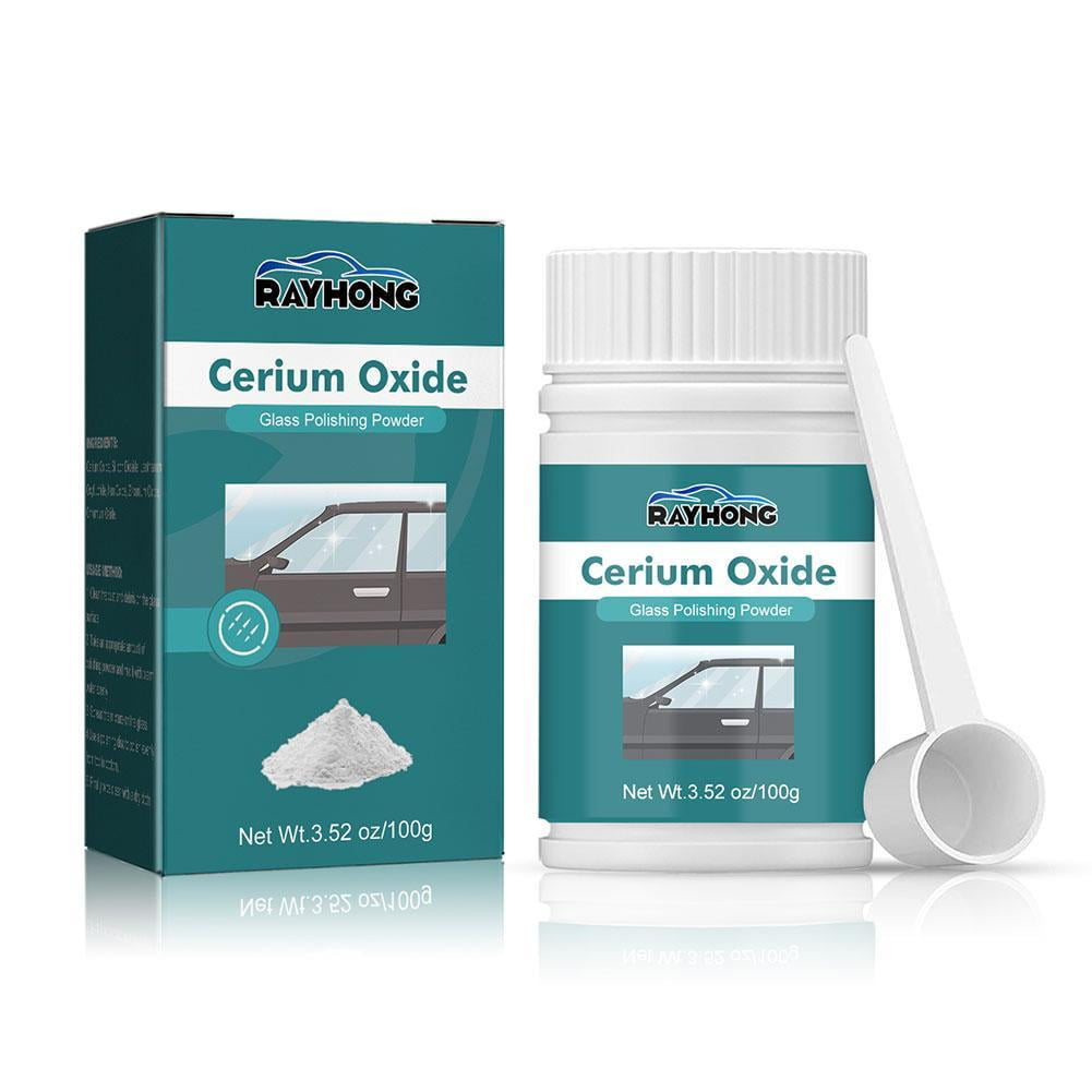 UOYOTT Cerium Oxide Powder Faster Polishing Glass Scratch Remover Windscreen Tool 100g