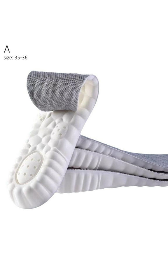 CloudSole High Elasticity 4D Wrapping Insoles PU Polyester for Enhanced Comfort and Stability Size 35-46 2-Pair Set