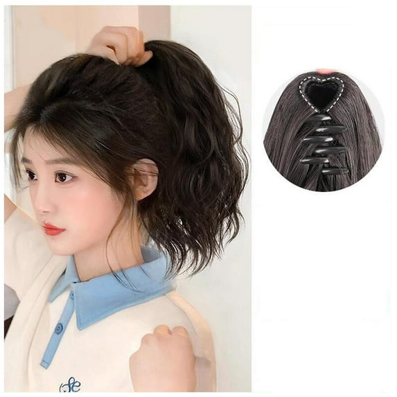 UOYOTT 1 * Hot Ponytail Clouds Clip on Wig Youth Short Hair Lengthening Artifact
