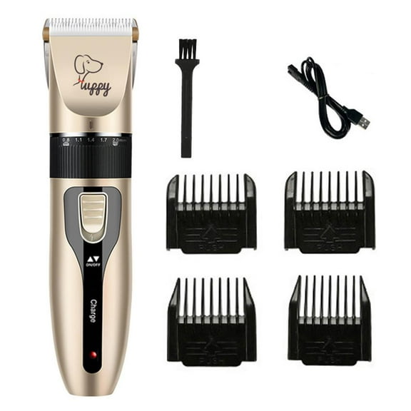 UOYOTT QHUDLV Dog Grooming Kit Clippers,Dog Shaver Clippers,Pet Hair Thick Coats Clippers Trimmers Set,Low Noise Rechargeable Cordless Electric Quiet Hair Clippers Set for Dogs Cats Pets