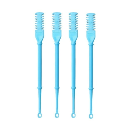 UOYOTT Double Headed Nose Hair Trimmer and Ear Pick 4-Piece Set Manual Personal Grooming Kit