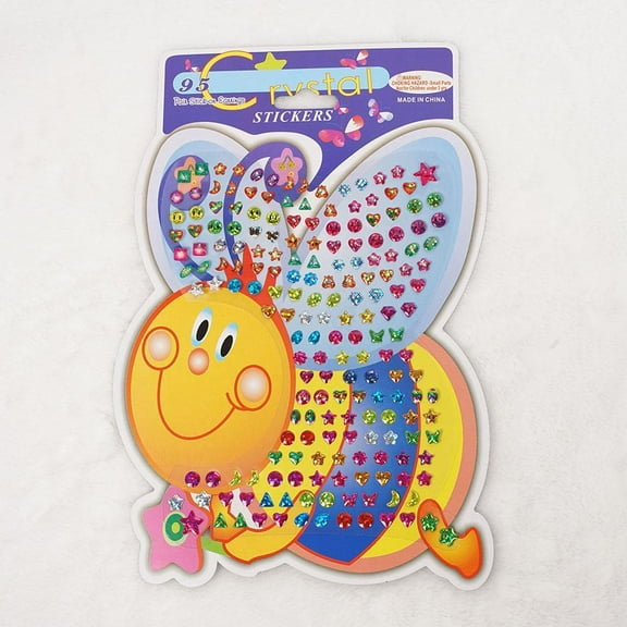 UOYOTT Kids Girl Crystal Stick Earring Sticker Toy Body Bag Party-Jewellery New