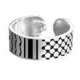 thumbnail image 1 of UOYOTT NEW Palestine Kiffeyeh Men's and women's open-ended rings, 1 of 1