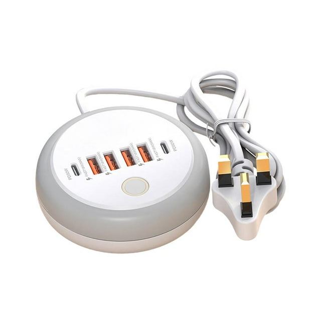 UOYOTT New Smart Charger PD20W Plugin Charger, 4USB Port +2TYPEC, US