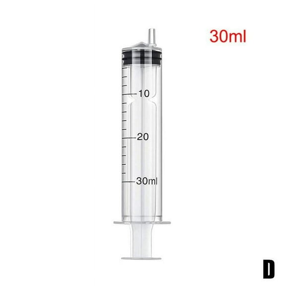 UOYOTT Precise Plastic Syringe Set for Glues Oils and Adhesives Reusable with Attachable Needle 5ml to 30ml
