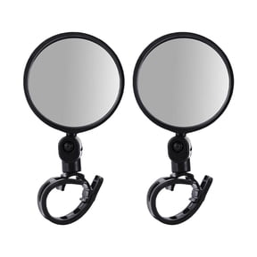 UOYOTT Universal Fit Clip-On Electric Scooter Mirror with Wide Convex Glass for Enhanced Rear View Safety and Easy Adjustment
