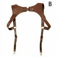 thumbnail image 1 of Men's Leather Vest Straps Braces Y4I1, 1 of 9