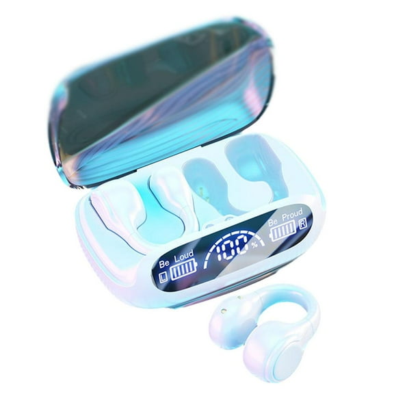 Clearance Now! Wireless Bluetooth 5.3 Earphones, Digital Display, Ear Clip Noise ReductionÐσ P4V0