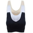 thumbnail image 1 of UP TO 15% OFF! Women's Seamless Bra Ultra Comfort Soft Support Sleep Daily Leisure Invisible Wireless Bralette, 3 Packs, M, 1 of 6