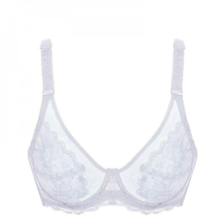 UP TO 15% OFF! Women's Sheer Mesh Bra See Through Unlined Sexy