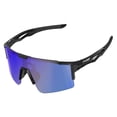 thumbnail image 1 of UPANBIKE Bike Cycling Sunglasses Sports Sunglasses Anti-UV400 Large Size Lens TR90 Unbreakable Frame, Glossy Black Dots Frame/Blue Lens, 1 of 7