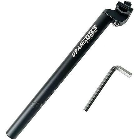 UPANBIKE Bike Seat Post f 27.2, 13.8inch (350mm) Bicycle Aluminium Alloy Seat Post with Micro Adjust Clamp