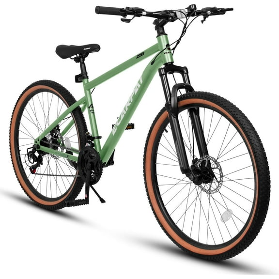 UPANBIKE Mountain Bike 27.5 Inch for Men Women, Trail & Commuter Bicycle 21-Speed High-Carbon Steel Frame Disc Brakes, Front Suspension Fork, Birthday Gift for Adults & Teens,