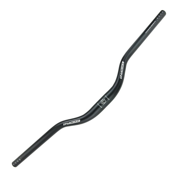 UPANBIKE Mountain Bike Handlebar MTB Bicycle Long Handlebar Riser Bar φ31.8mm 700mm (27.6inch) Long 50mm riser, Black