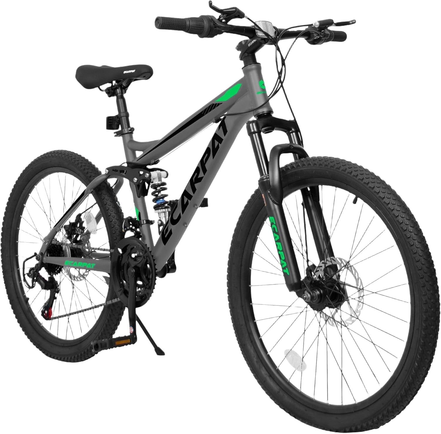 UPANBIKE Mountain Bike for Women Men Teens 24/26/27.5 Inch Wheels, Dual Full Suspension 21-Speed Steel Frame Birthday Gift Commuter to School Work Outdoor Sports Cycling